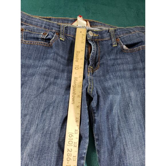 Lucky Brand Jeans Size 12 Womens Blue Stretch Pants Medium Wash Mid Rise Cropped - Picture 7 of 13